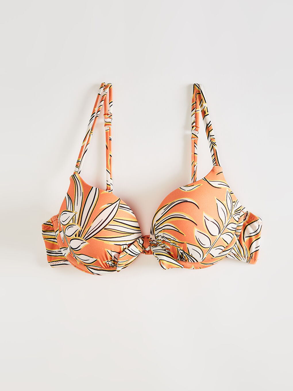 Turuncu Kadın Desenli Bikini Üst