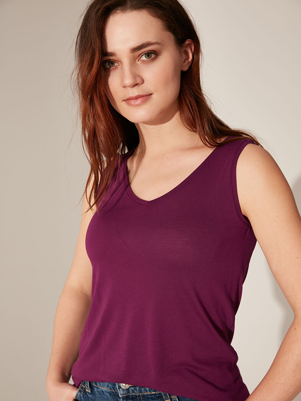 Mor Kolsuz Penye Kadın Atlet-3