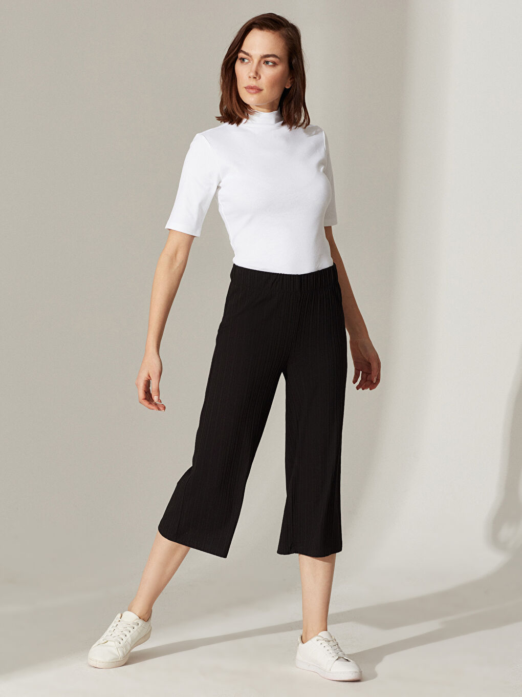 Tissu Texturé Flexible Capri Femme-2