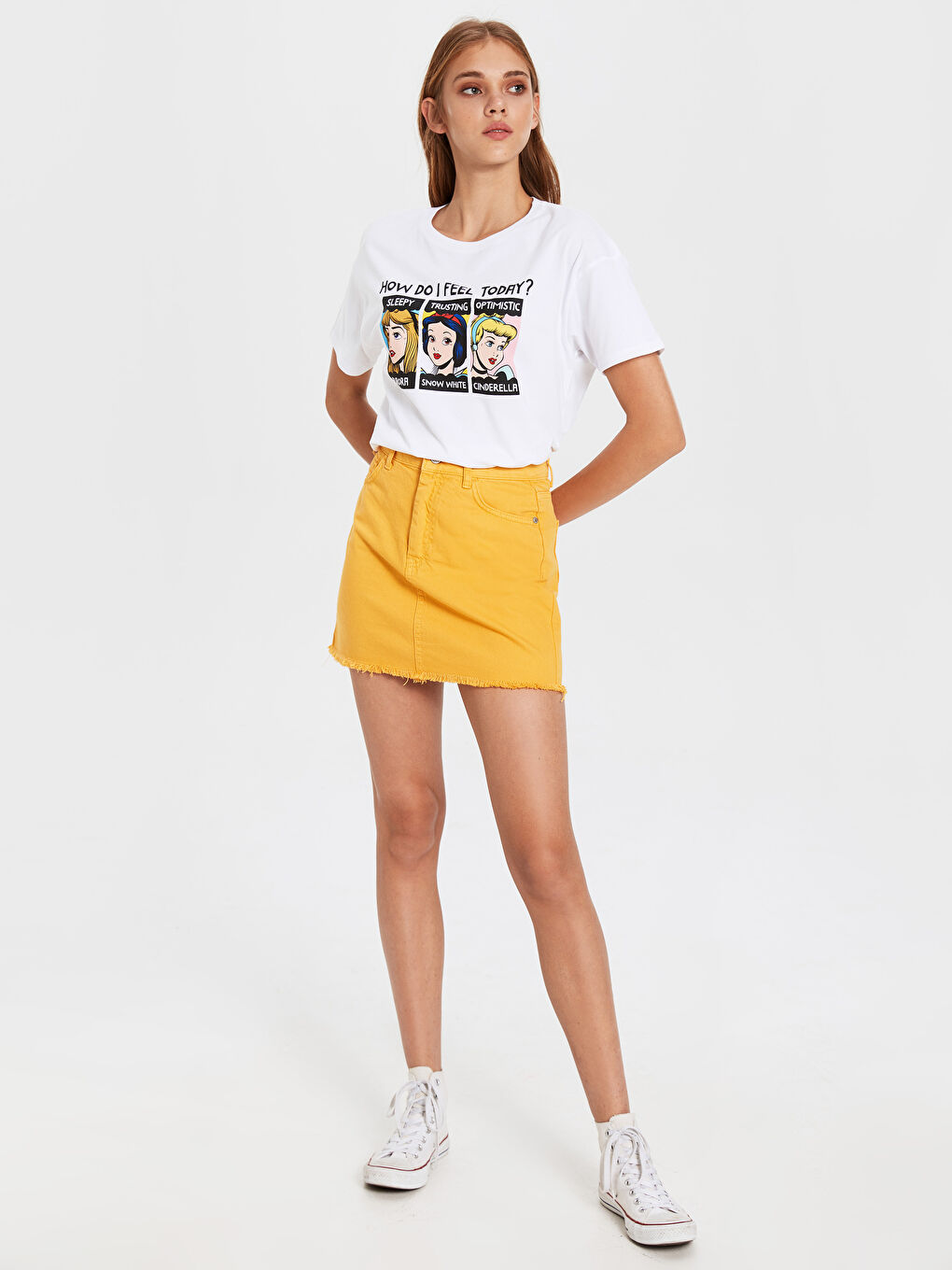 Disney Princesses Printed Cotton T-Shirt-9