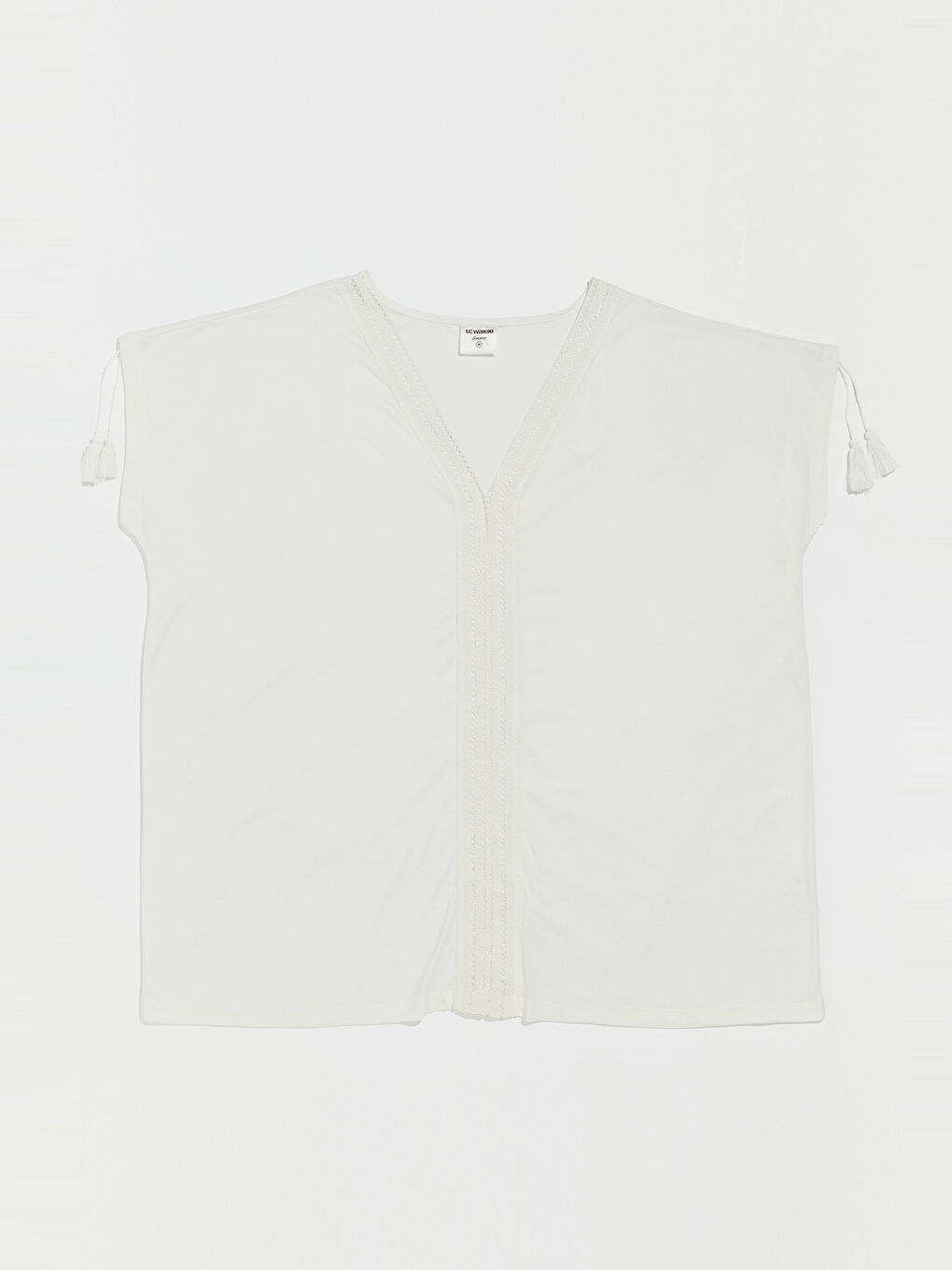 Ekru Plaj Elbisesi-7