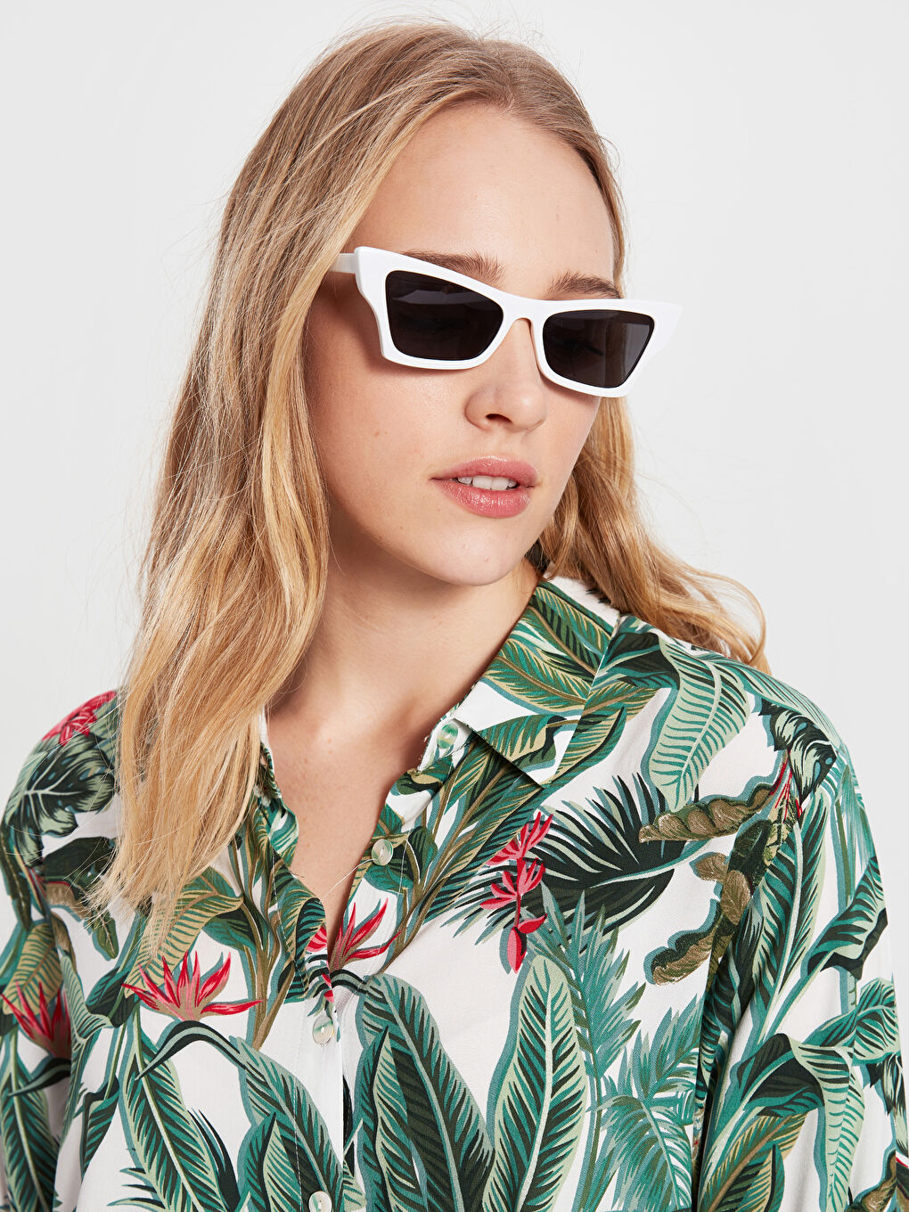 Yeşil Standart Fit Kısa Kollu Poplin Kadın Elbise-3