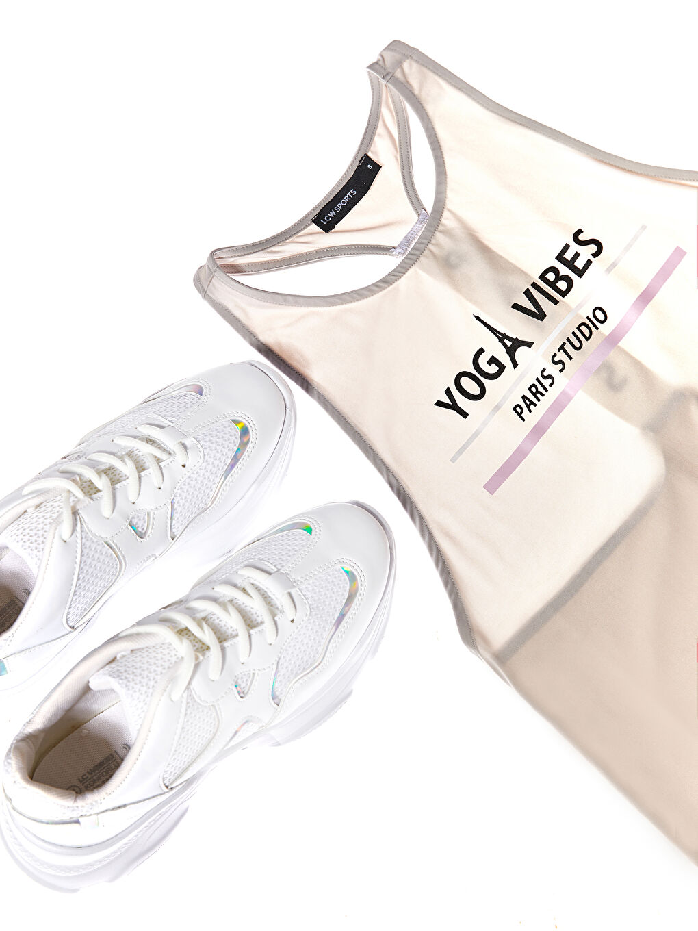 Әйелдерге арналған дөңгелек жағалы жеңсіз майка