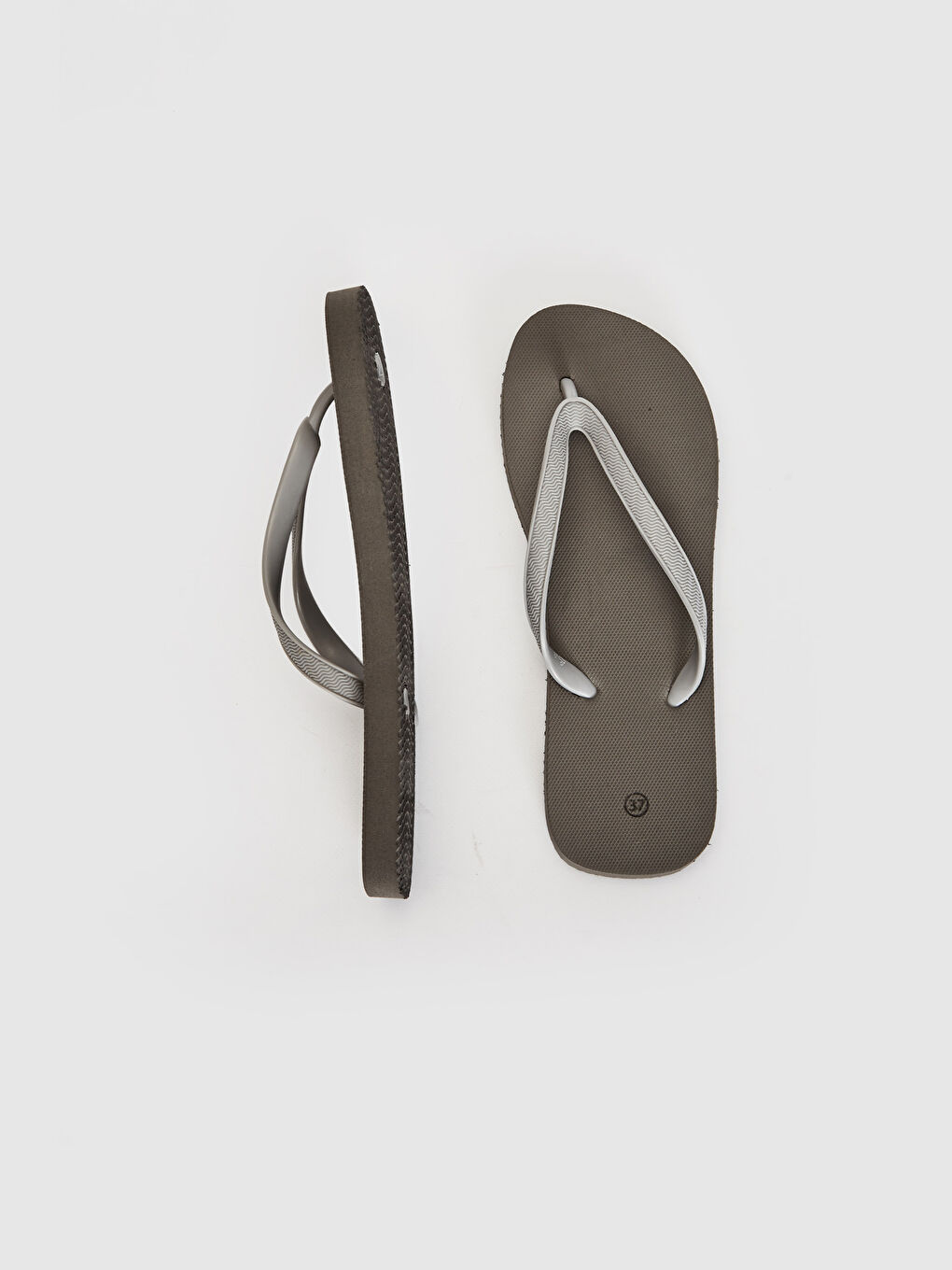 Gri Kadın Parmak Arası Plaj Terliği-1