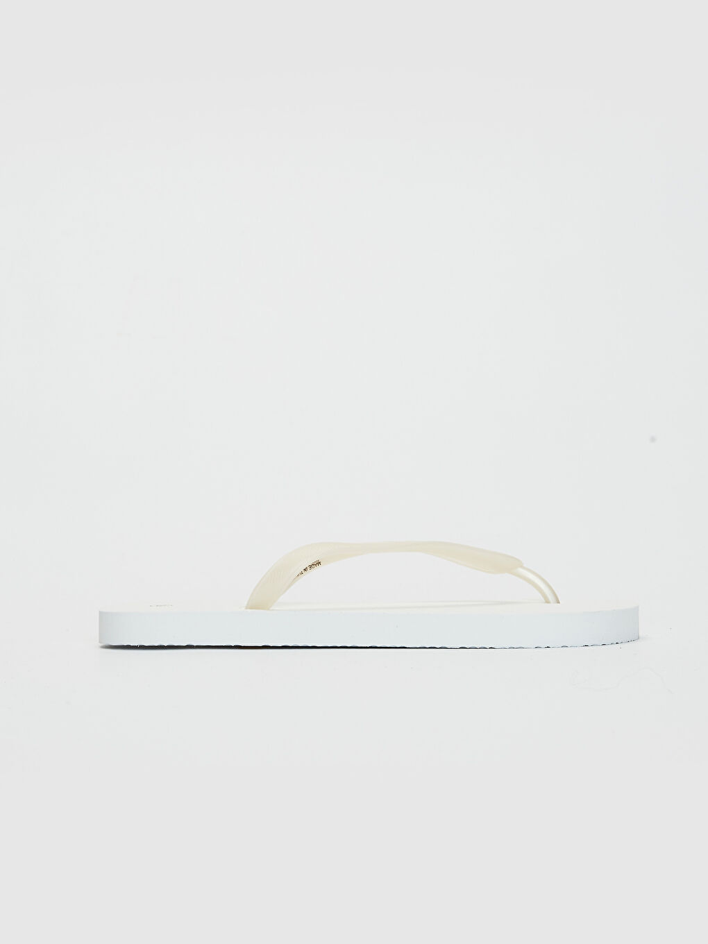 Beyaz Kadın Parmak Arası Plaj Terliği-1