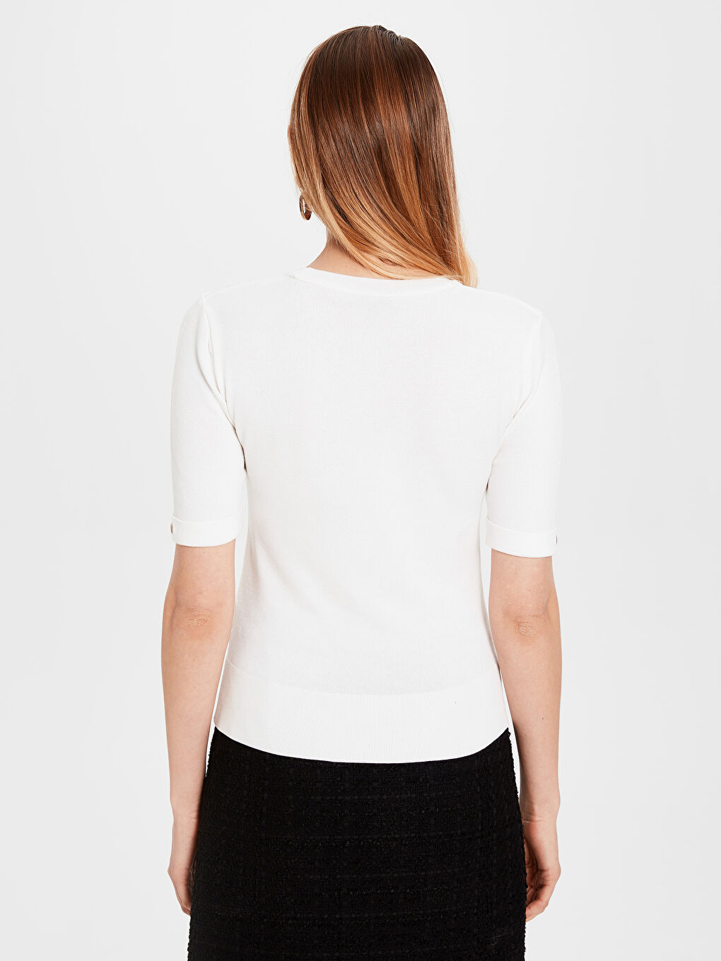 Kazakh Thin Flat Neck Short Sleeve Women-4