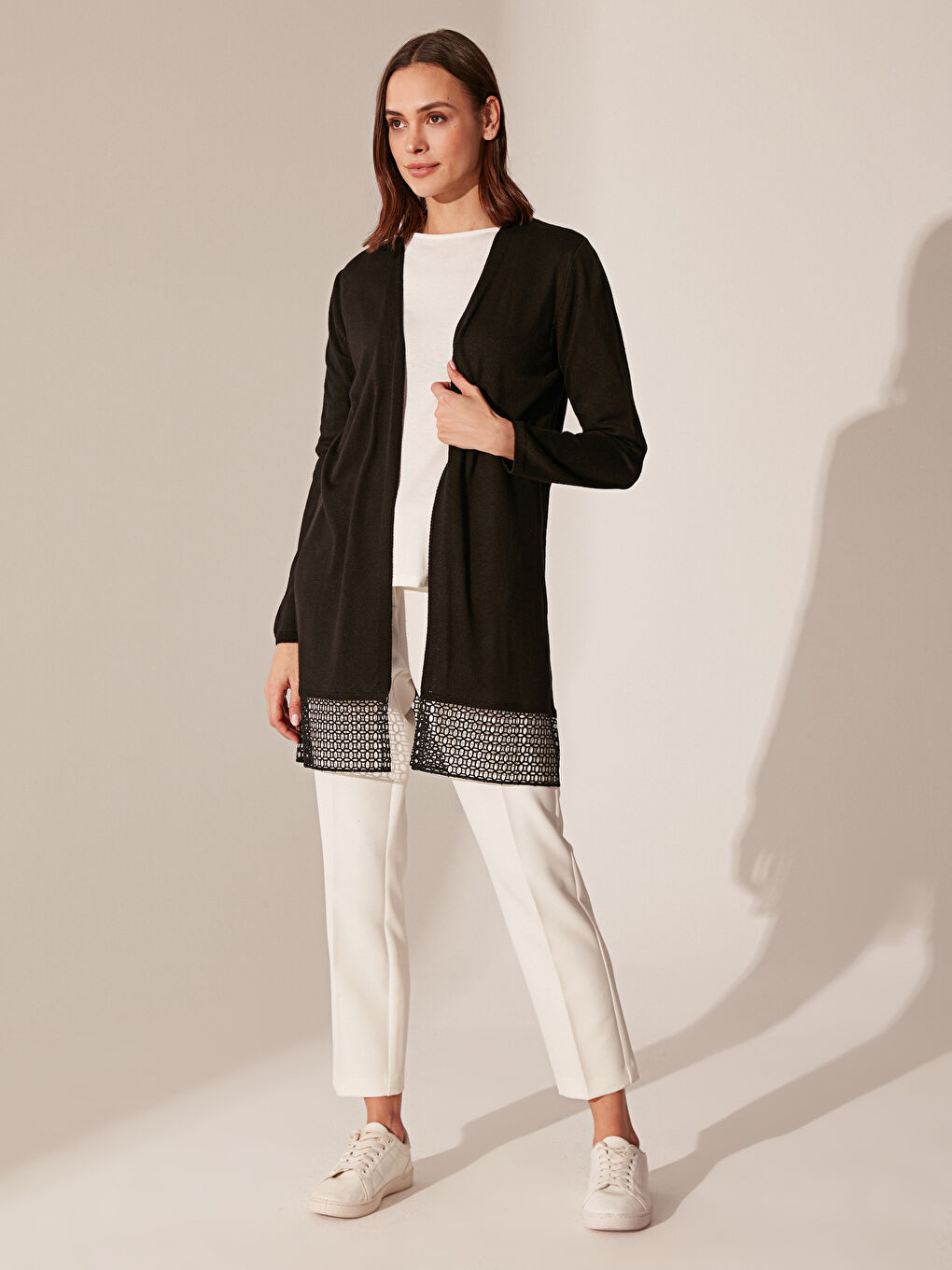 Cardigan à Manches Longues pour Femmes-3