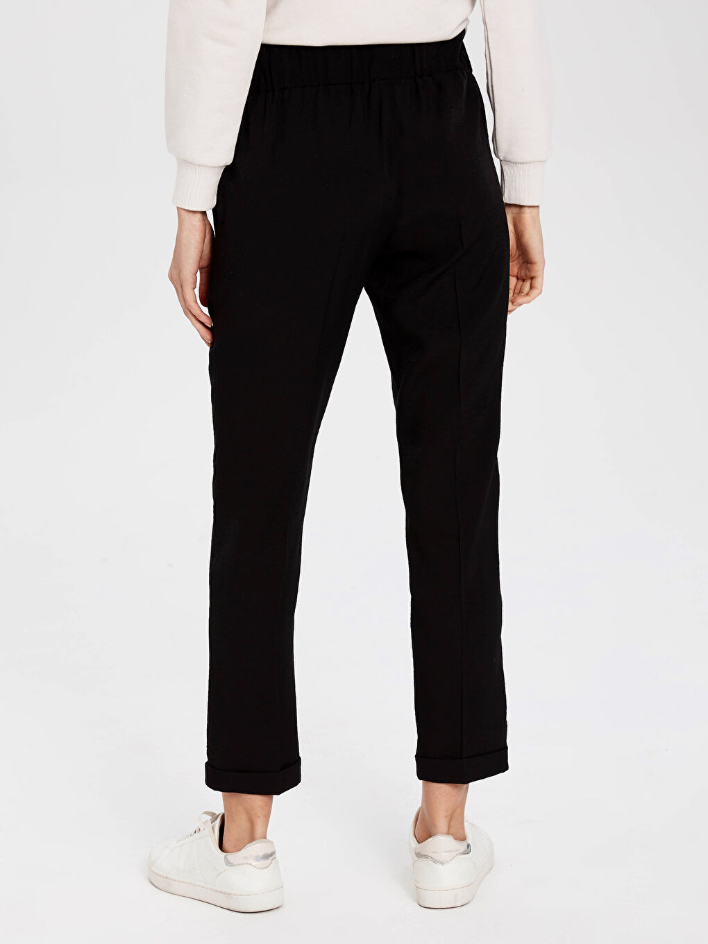 Siyah Dokulu Harem Kadın Pantolon-3