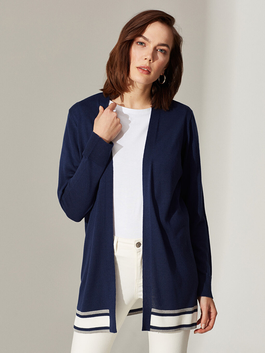 Women's Long Sleeve Cardigan-2