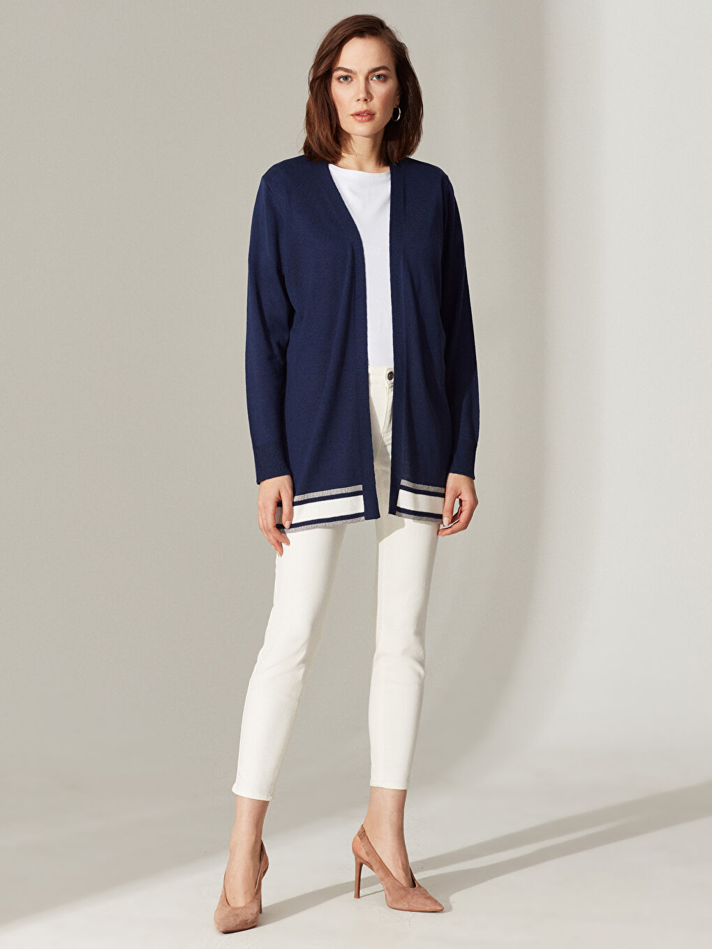 Women's Long Sleeve Cardigan-3