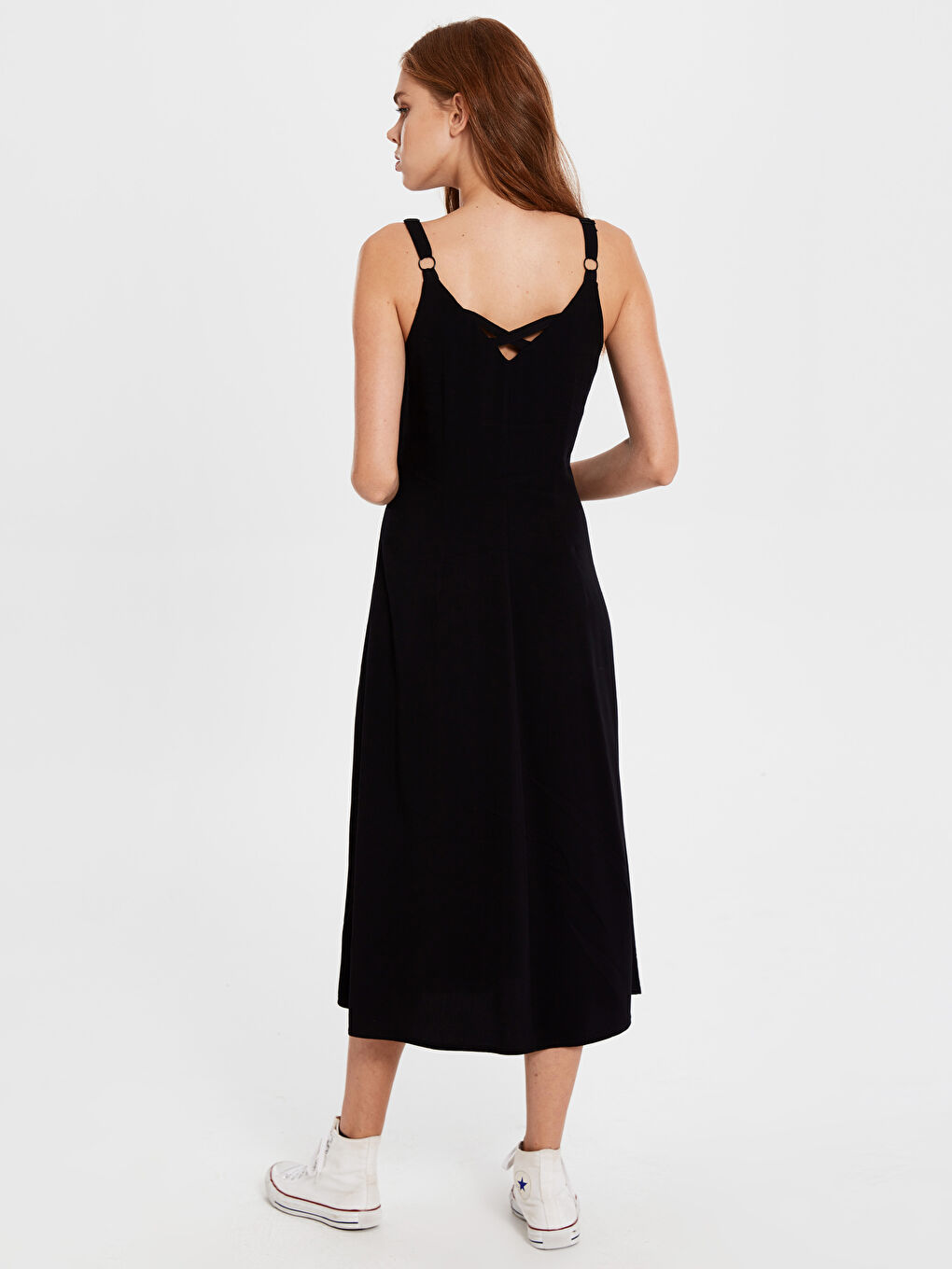 Standard Fit Women's Dress with Straps-3