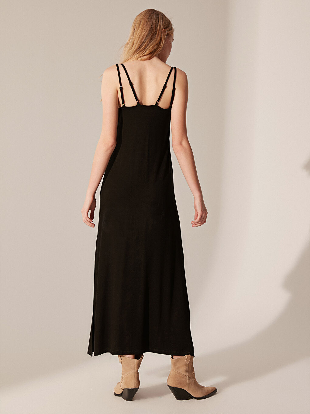 Standard Fit Strapless Jersey Women's Dress-3