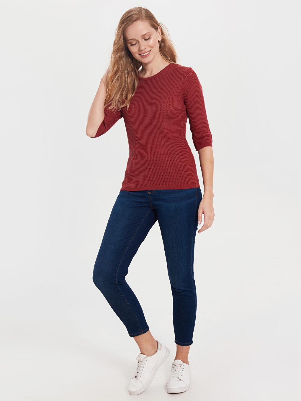 Crew Neck Women's Sweater-1