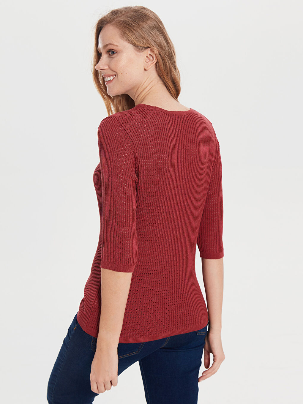 Crew Neck Women's Sweater-2