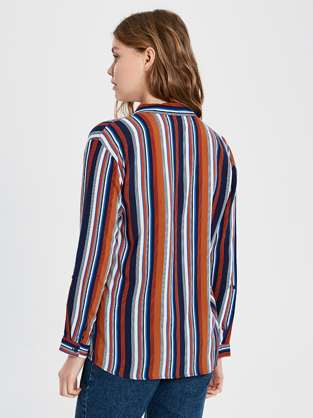 Standard Fit Long Sleeve Women's Blouse-7