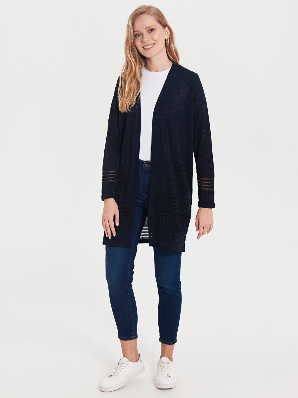 LCWAIKIKI Classic Women's Long Sleeve Cardigan Sweater Detailed Işılıt -0SH199Z8-E1J
