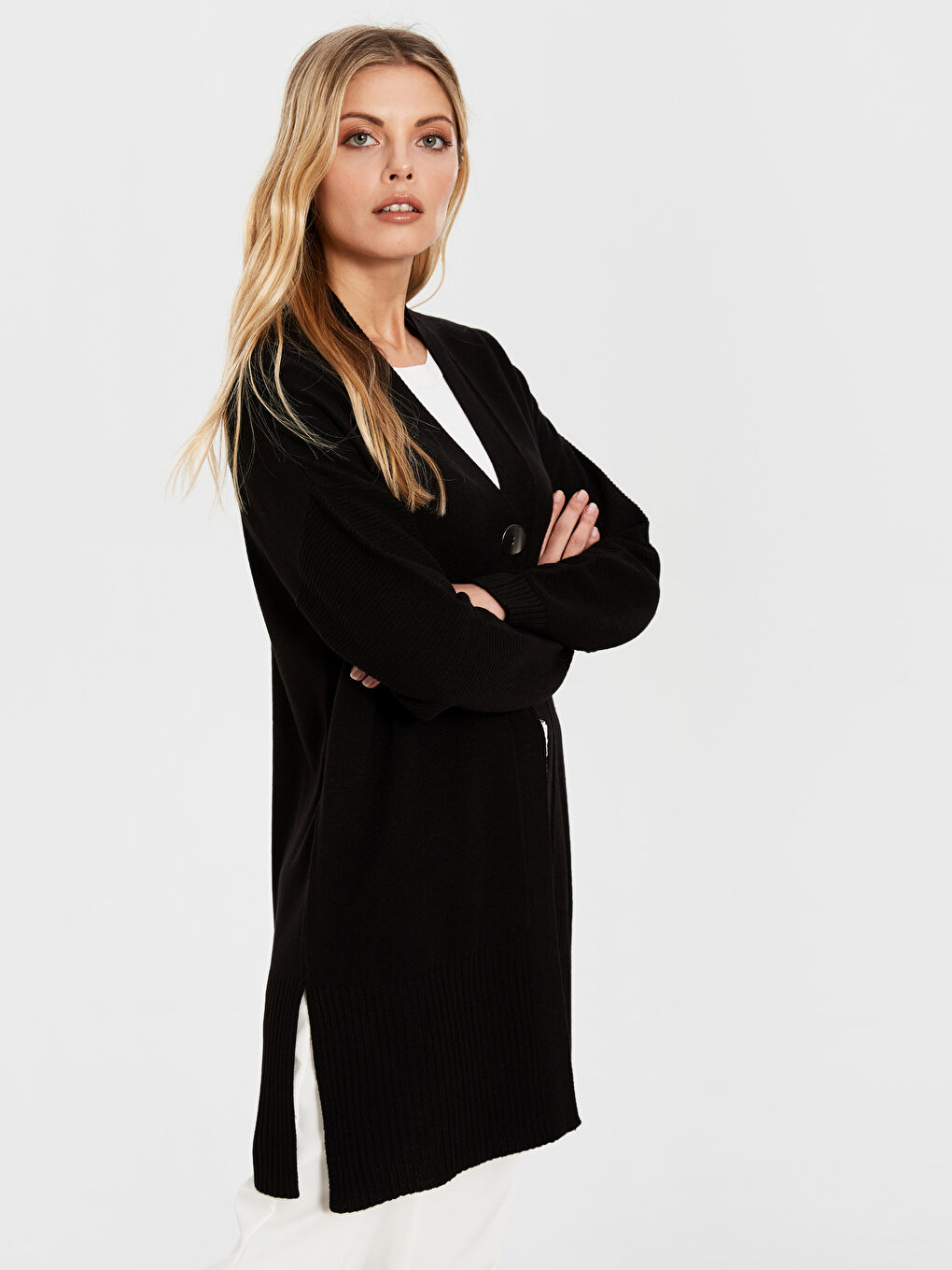 Women's Long Sleeve Cardigan-1