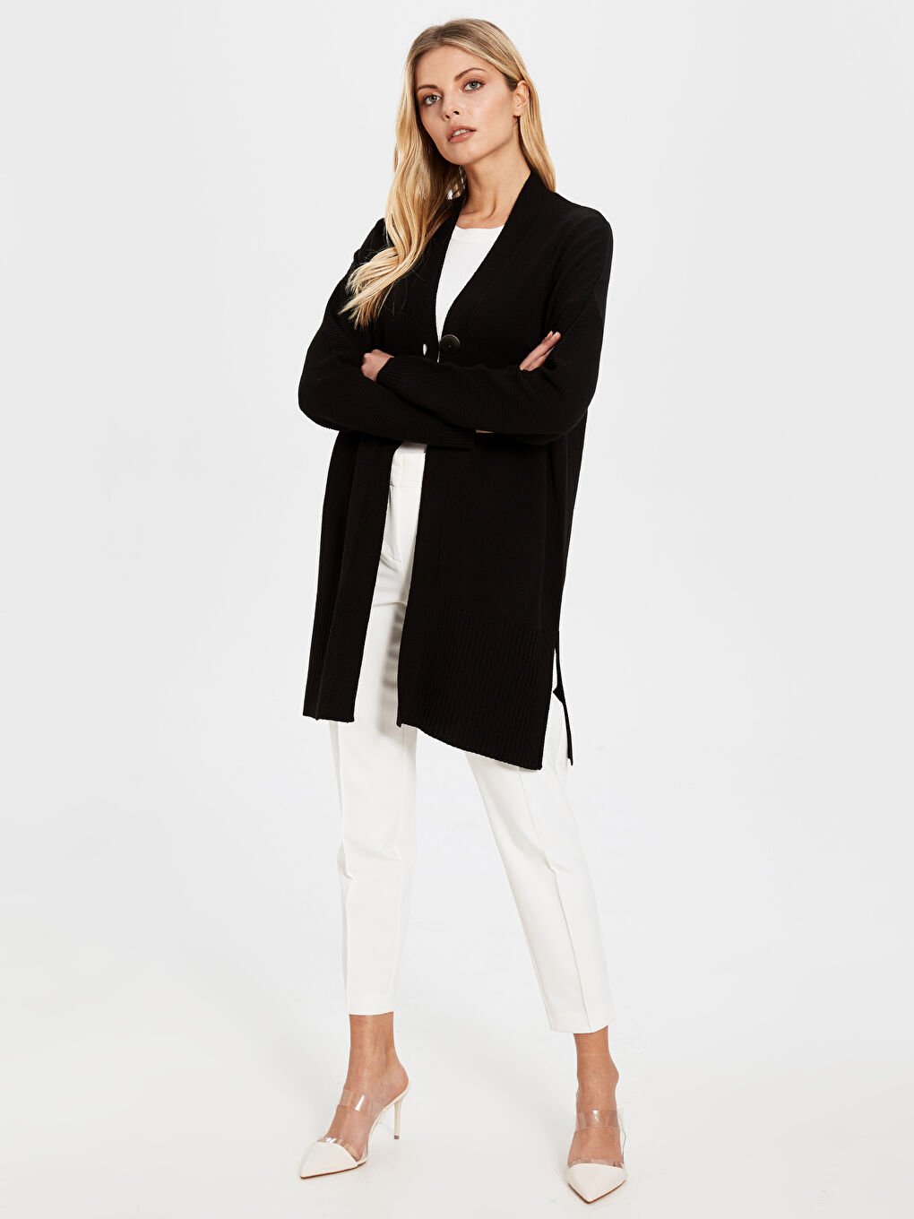 Women's Long Sleeve Cardigan-2