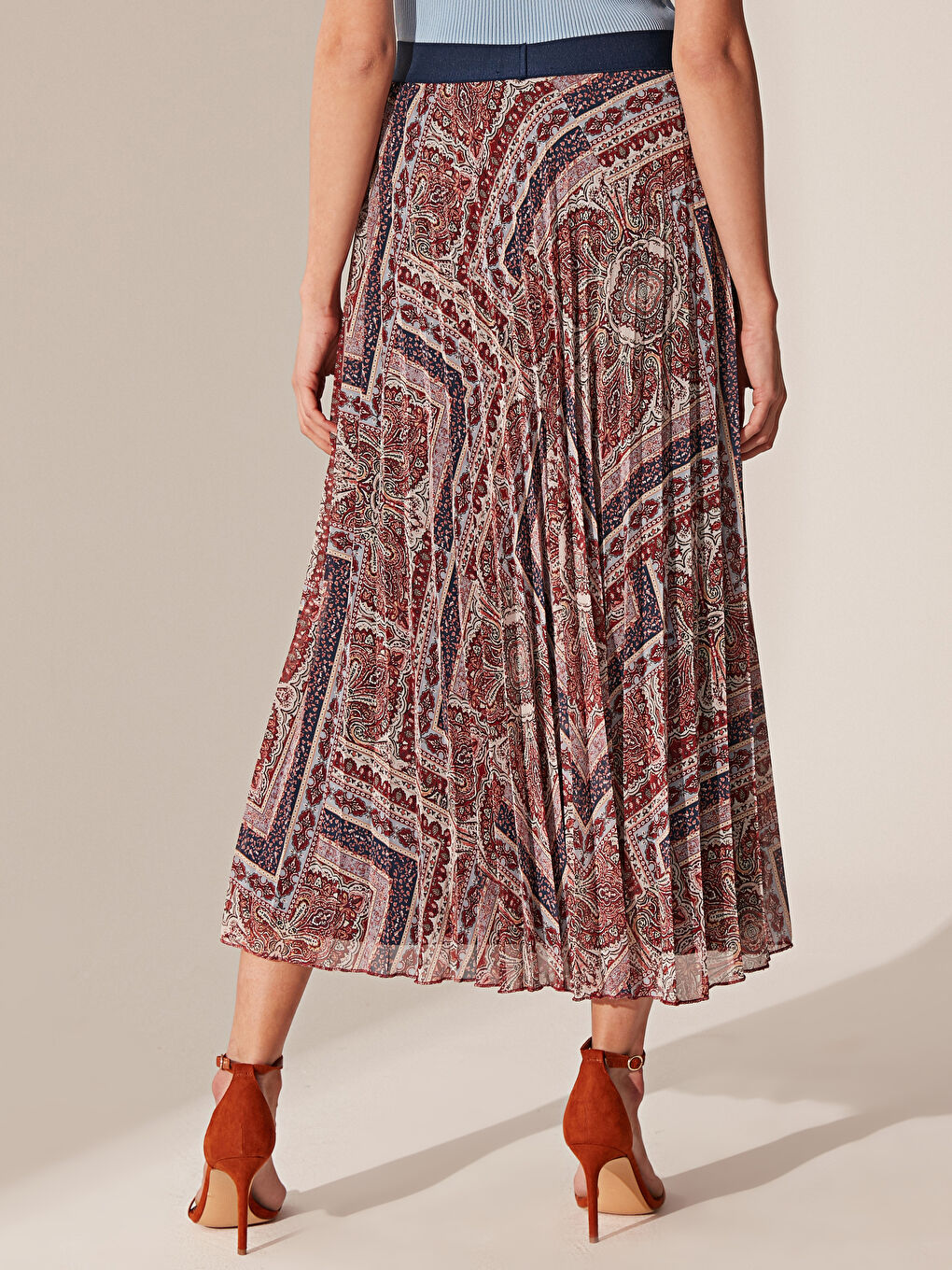 جيبة شيفون واسعة للسيدات-3