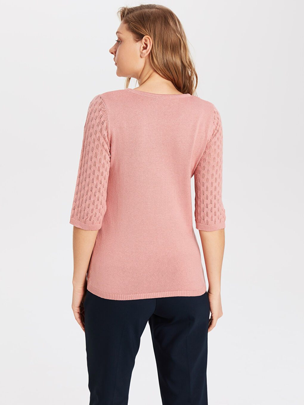 LCWAIKIKI Classic Rundhalsausschnitt Damenpullover -0SH250Z8-FKR