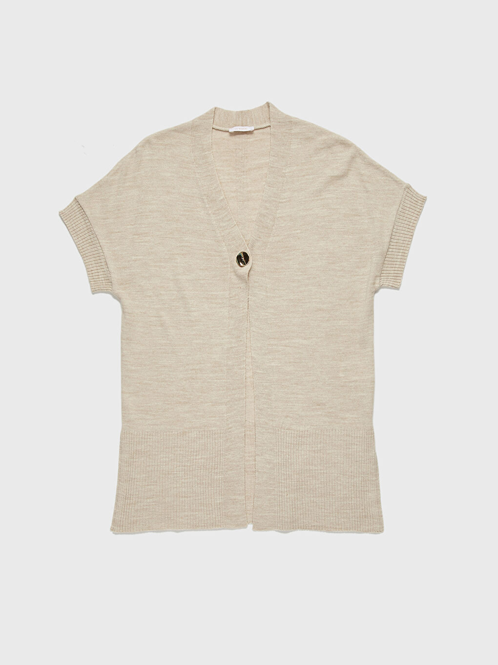 V-Neck Short Sleeve Women's Vest-1