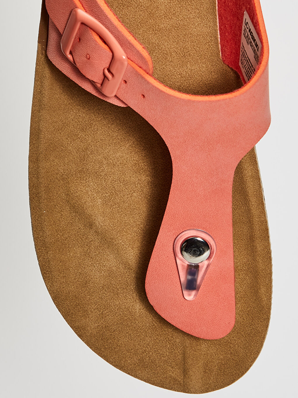 Kırmızı Kadın Toka Detaylı Parmak Arası Terlik-4