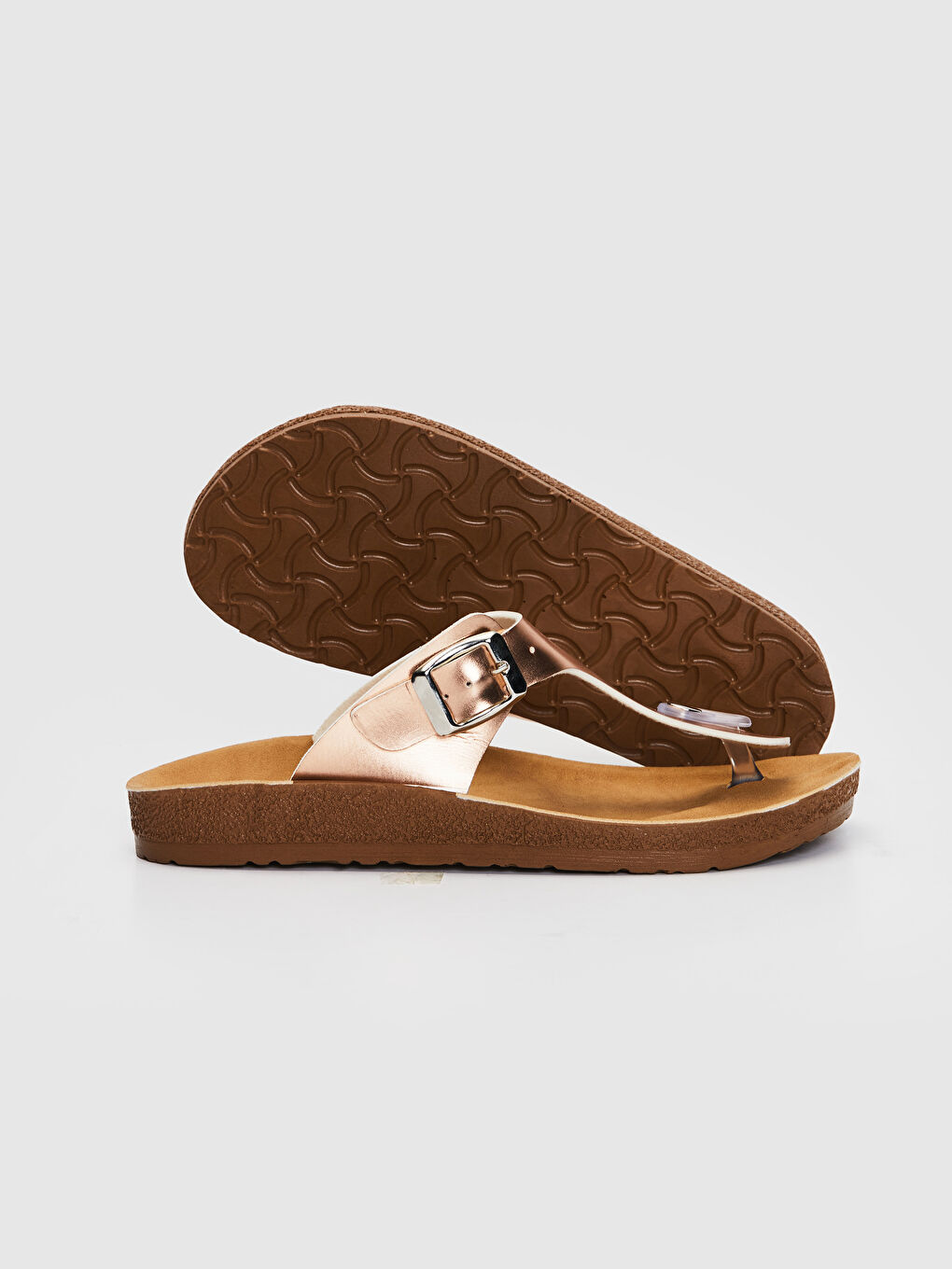 Damen Flip Flops mit Schnallendetail-2