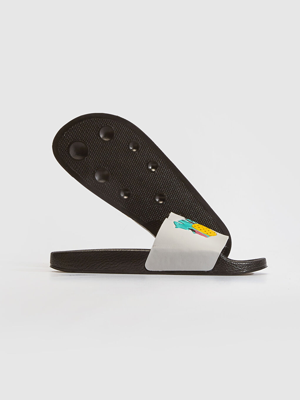 Однополосные женские тапочки с принтом-3