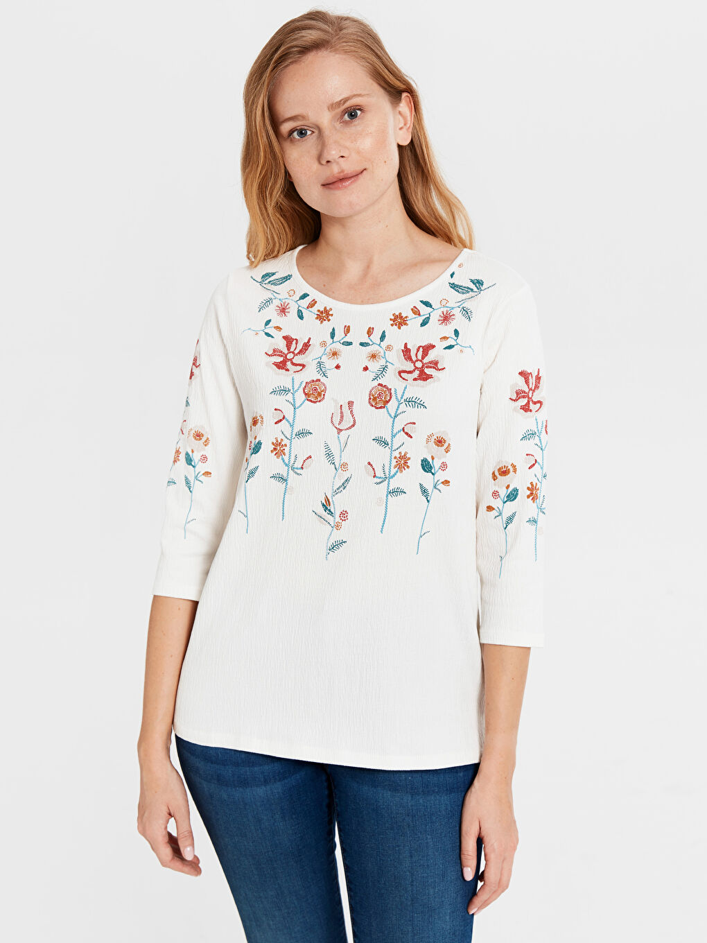 T-shirt à col rond pour Femmes