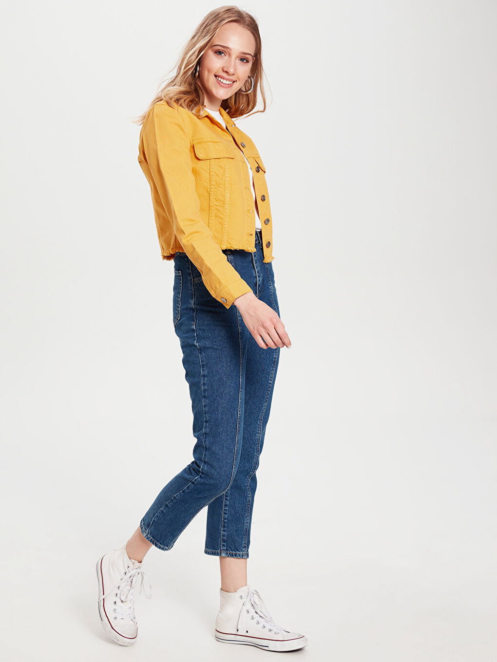 LCW Vision Langarm Damen Jeansjacke -0SI382Z8-DAA