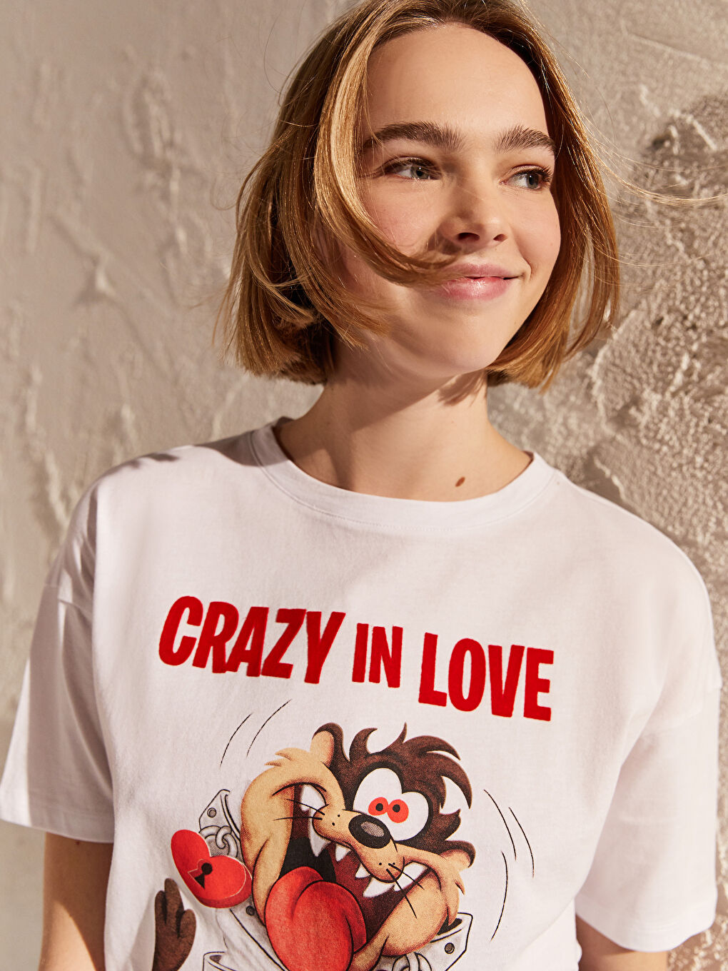 Crew Neck Short Sleeve Women's T-Shirt-1