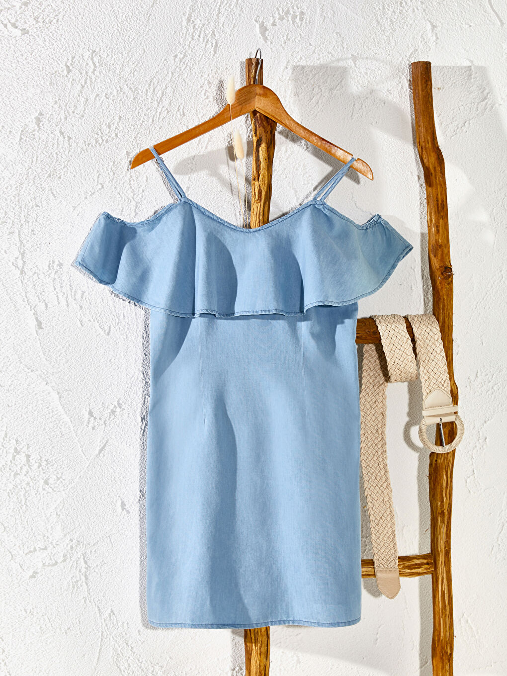 Standard Fit Strapless Women's Jean Dress