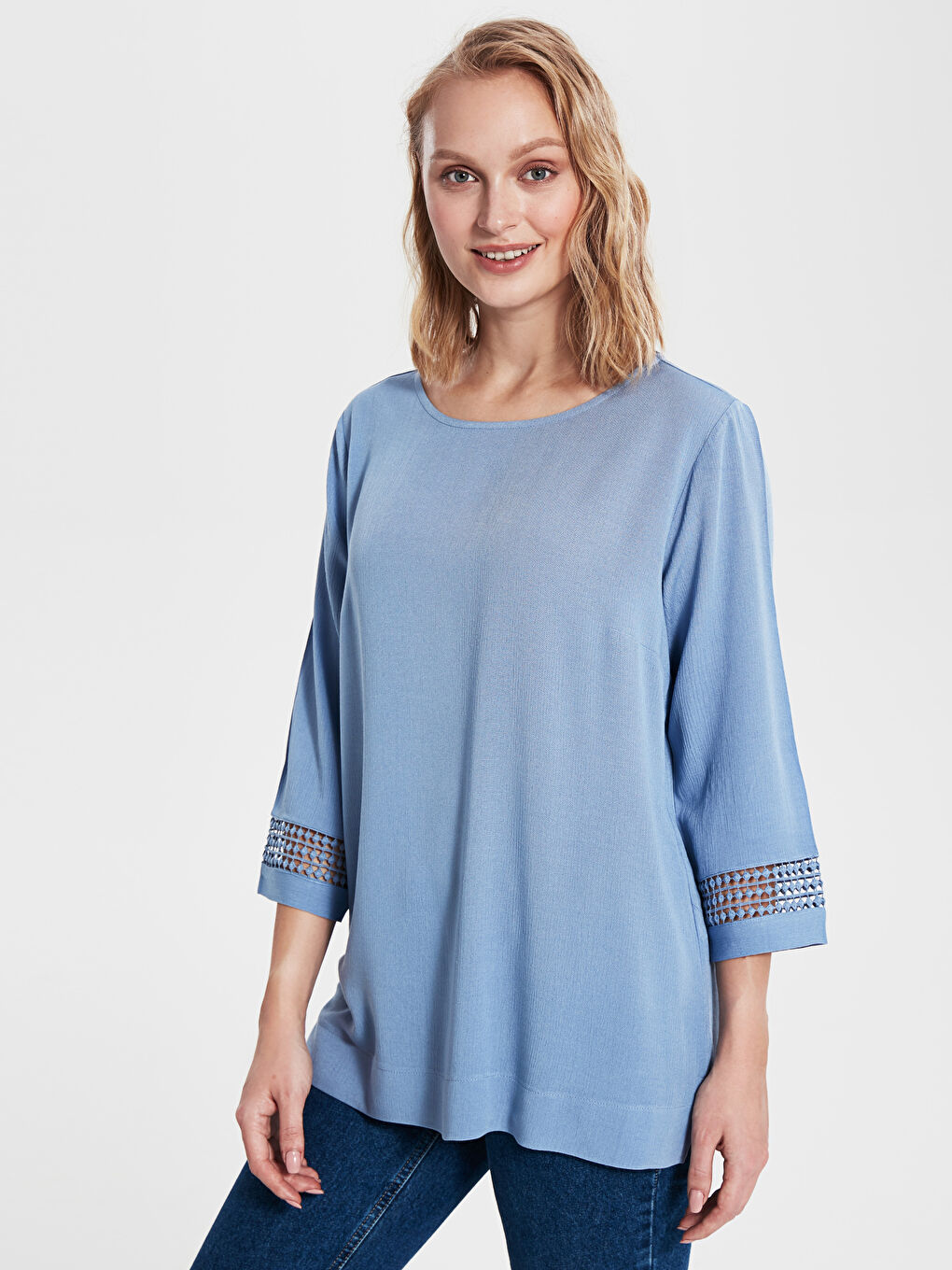 Mavi Standart Fit Kadın Bluz