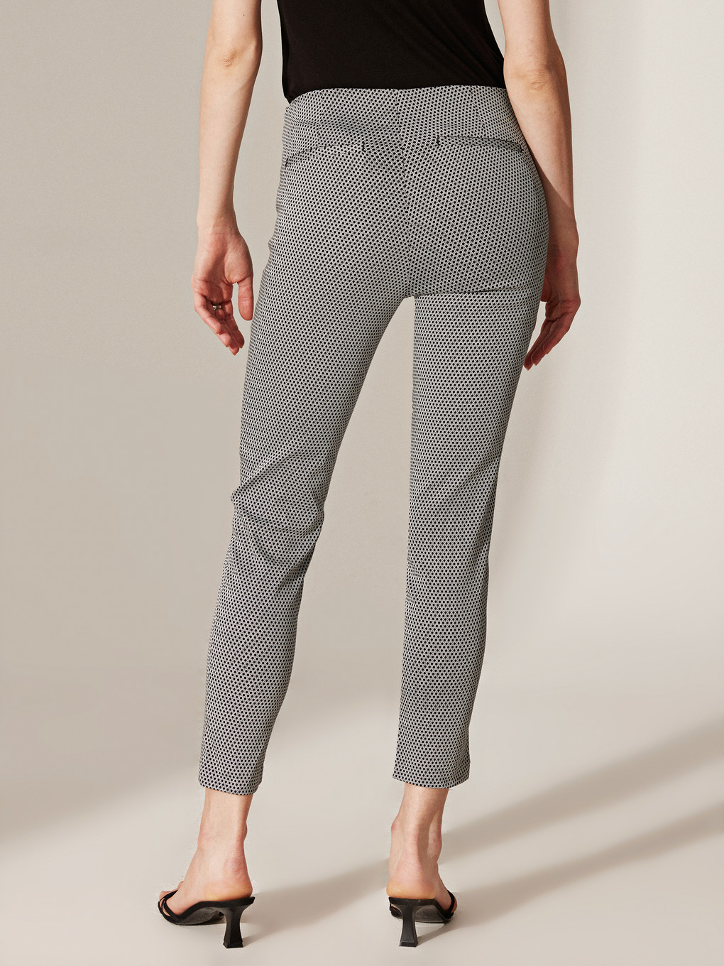 Siyah Ekstra Dar Fit Kadın Pantolon-5