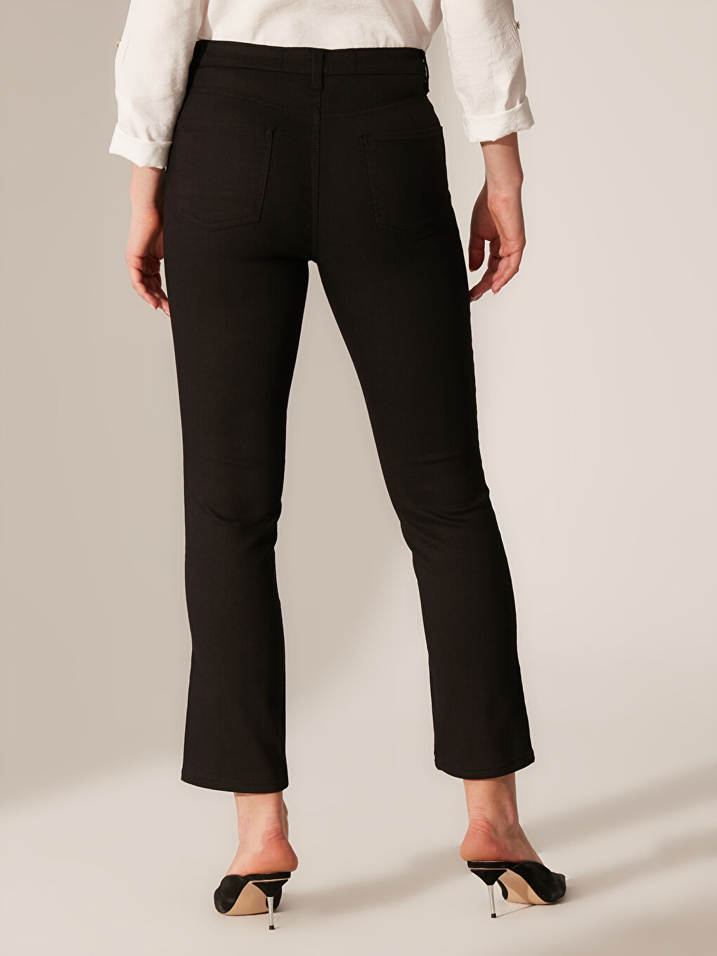 Blugi Skinny Fit cu Talie Înaltă pentru Femei-3