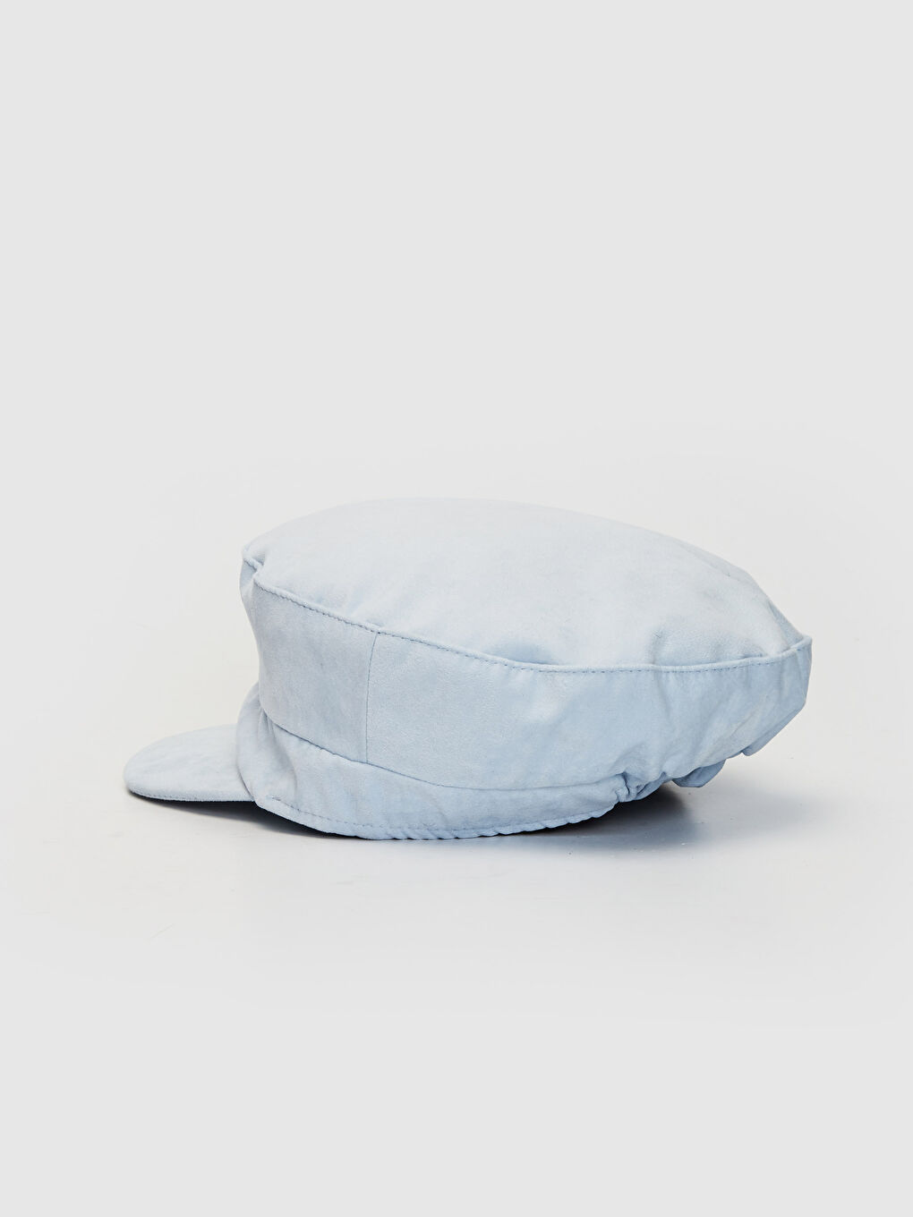 Mavi Süet Görünümlü Kadın Denizci Şapka-2