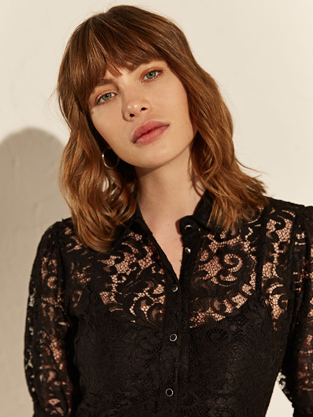 Әйелдерге арналған көйлек стандартты пішім жағалы мойын.-3