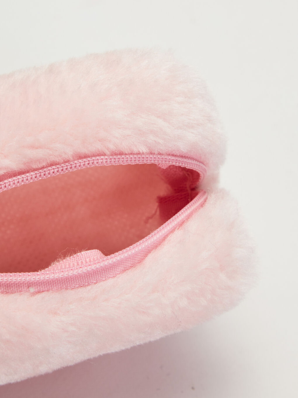 Pembe Peluş Bozuk Para Cüzdanı-3