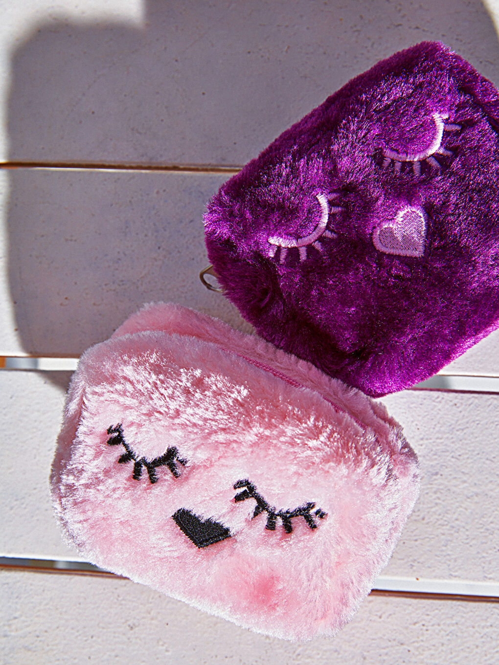 Pembe Peluş Bozuk Para Cüzdanı