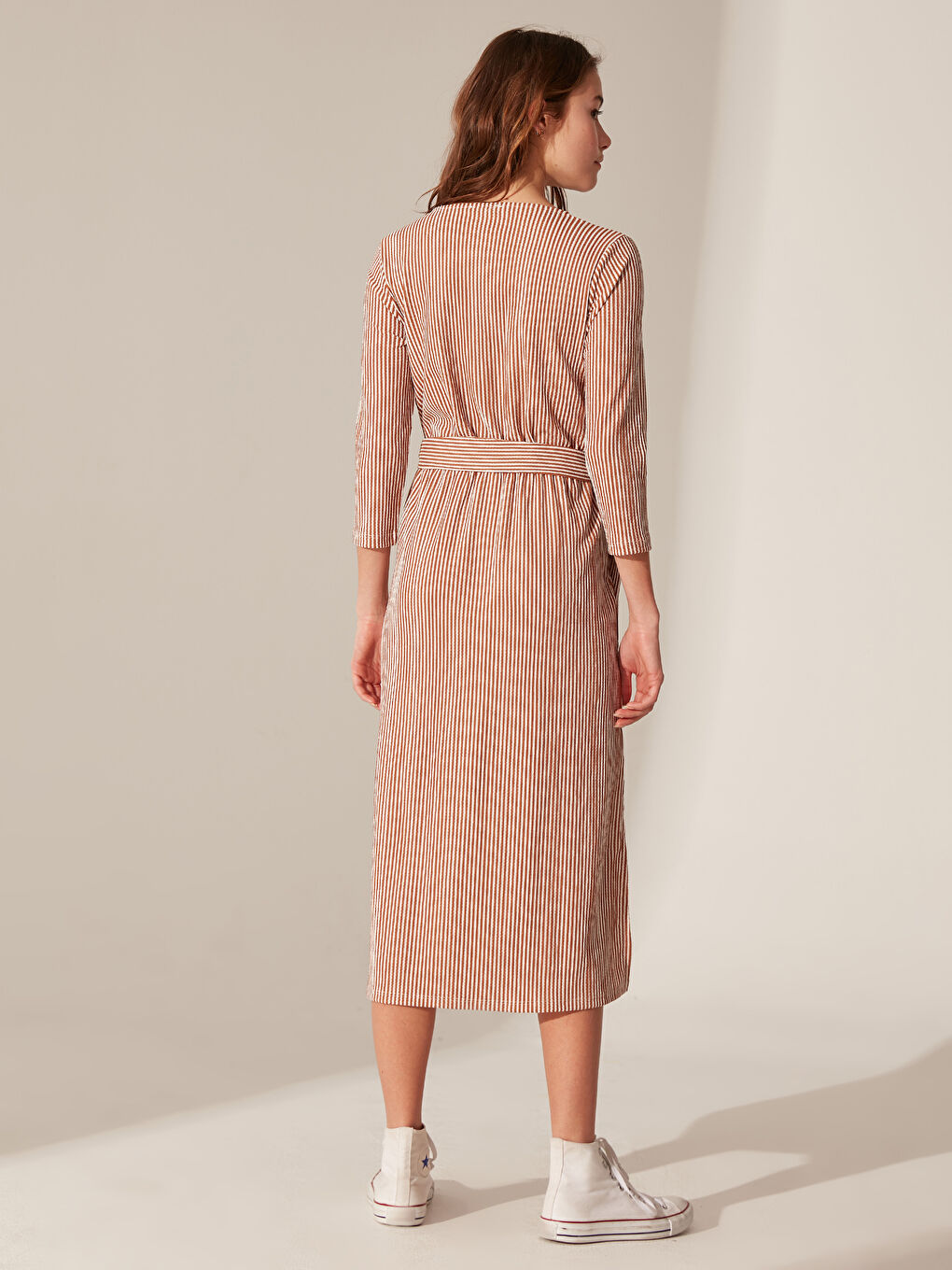 Standard Fit Long Sleeve Women's Dress-3