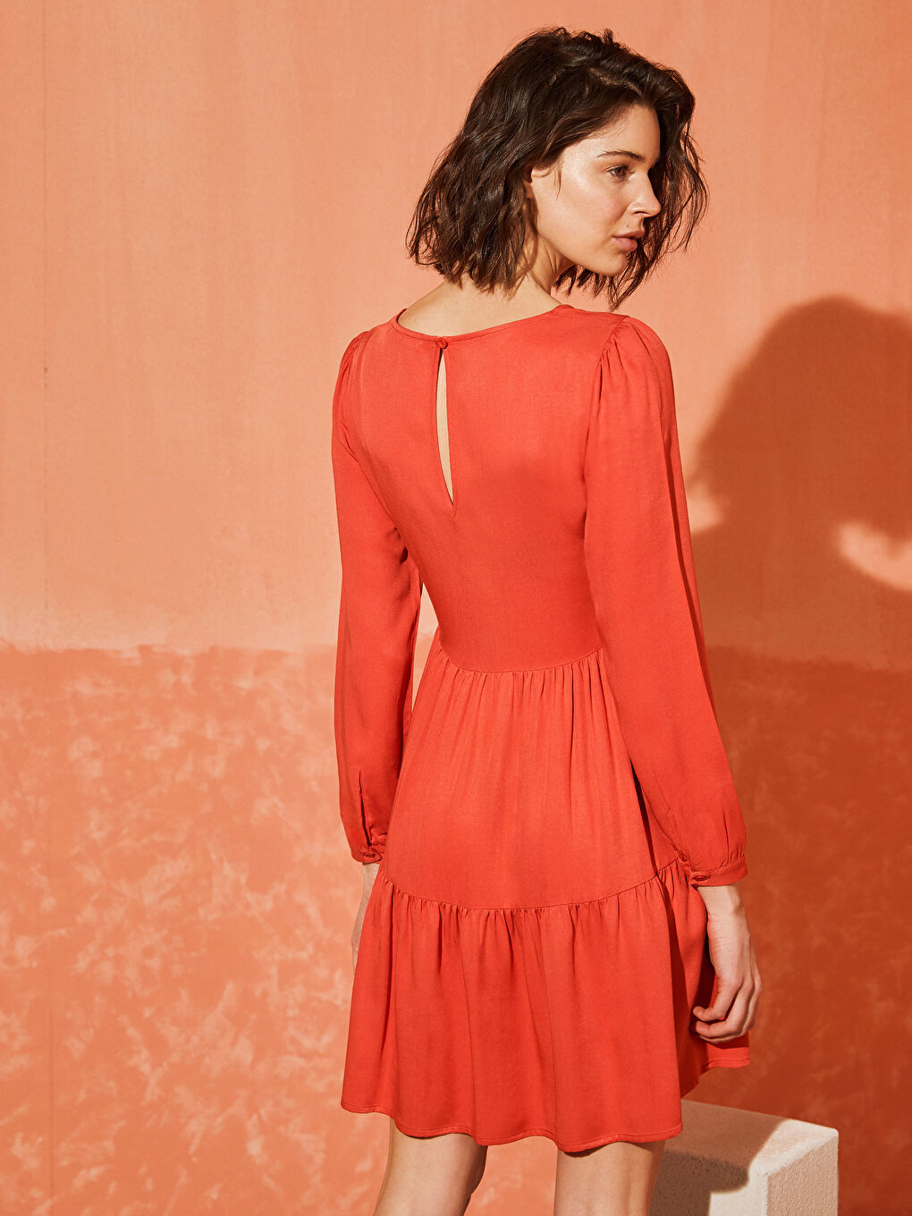 Standard Fit Long Sleeve Women's Dress-4