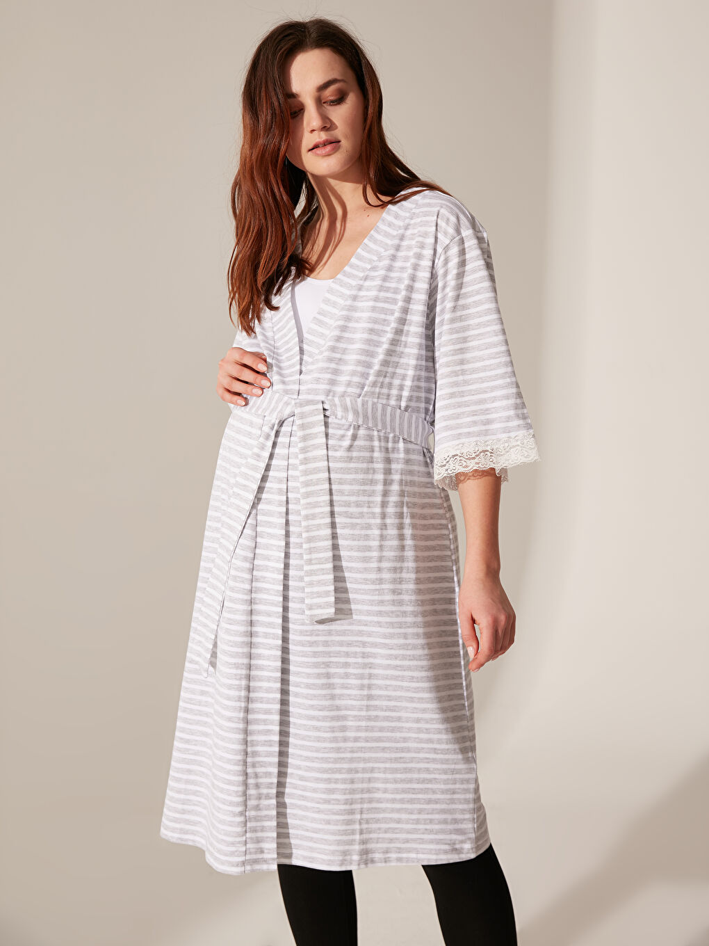 Robe de chambre GRIS Femme