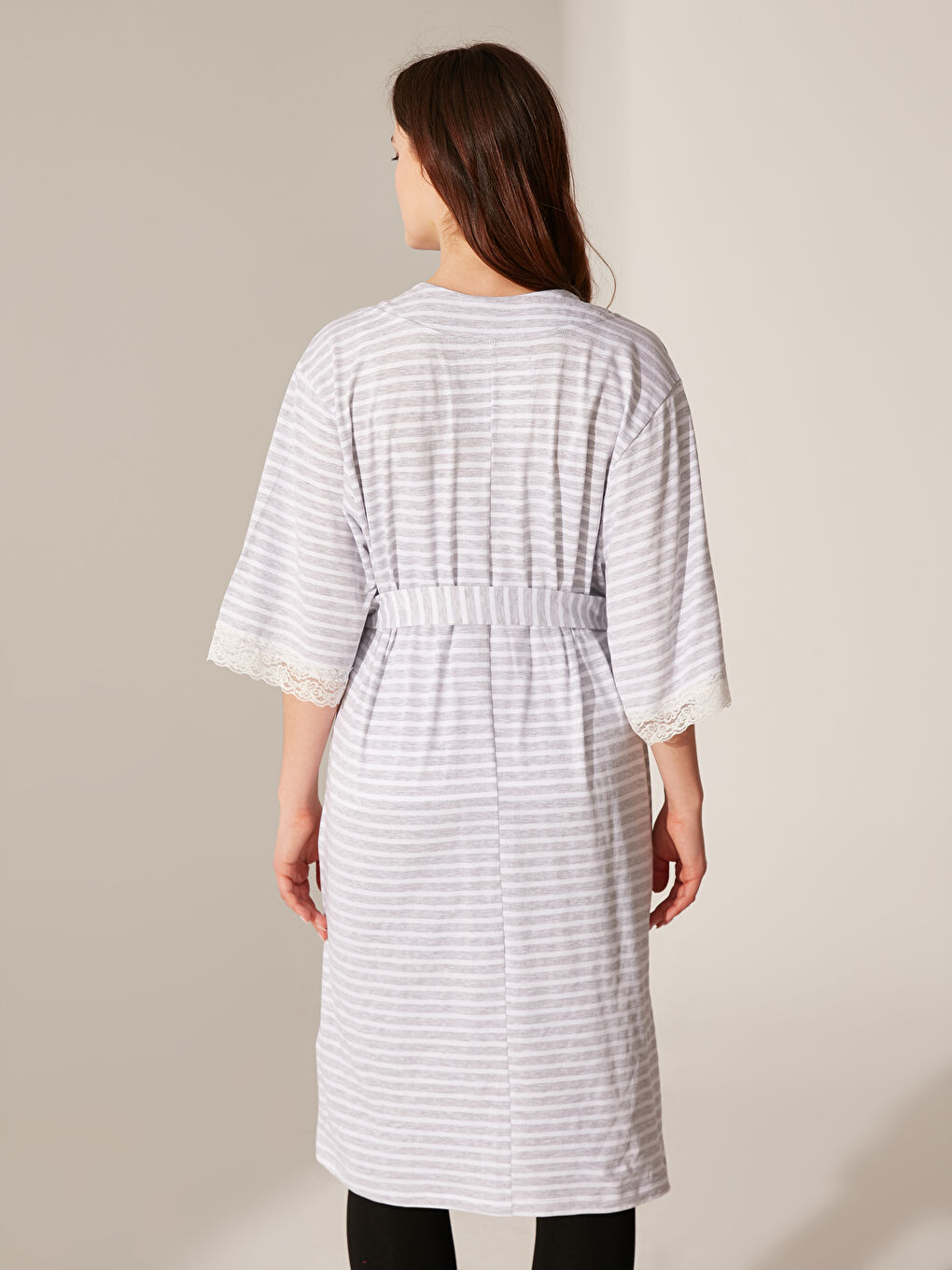 Robe de chambre GRIS Femme-3