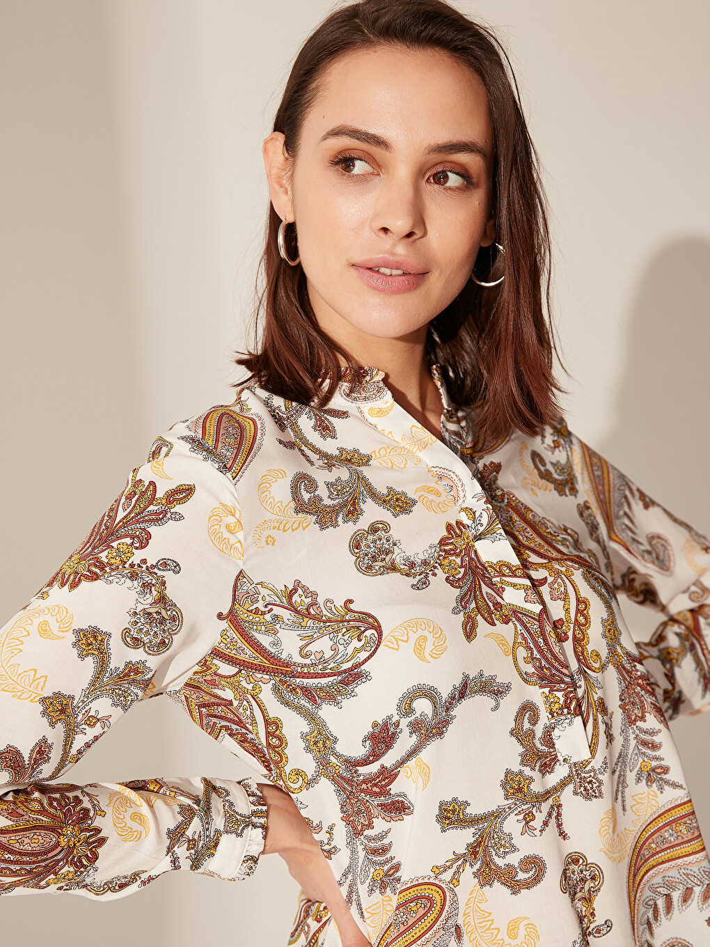 Long Sleeve Women's Blouse-2