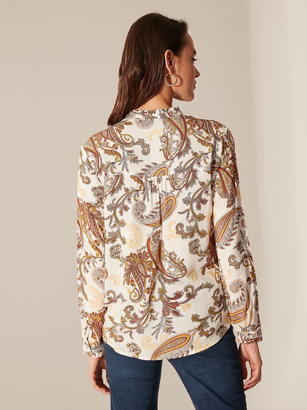 Long Sleeve Women's Blouse-3