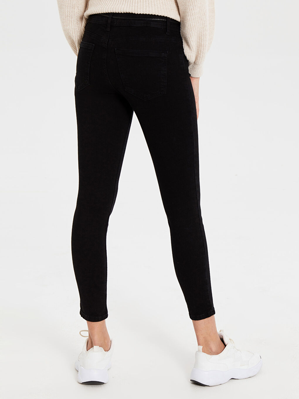 Siyah Skinny Fit Kadın Jean-3