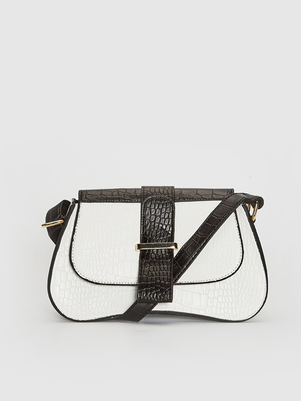 Optik Beyaz Çapraz Çanta-1