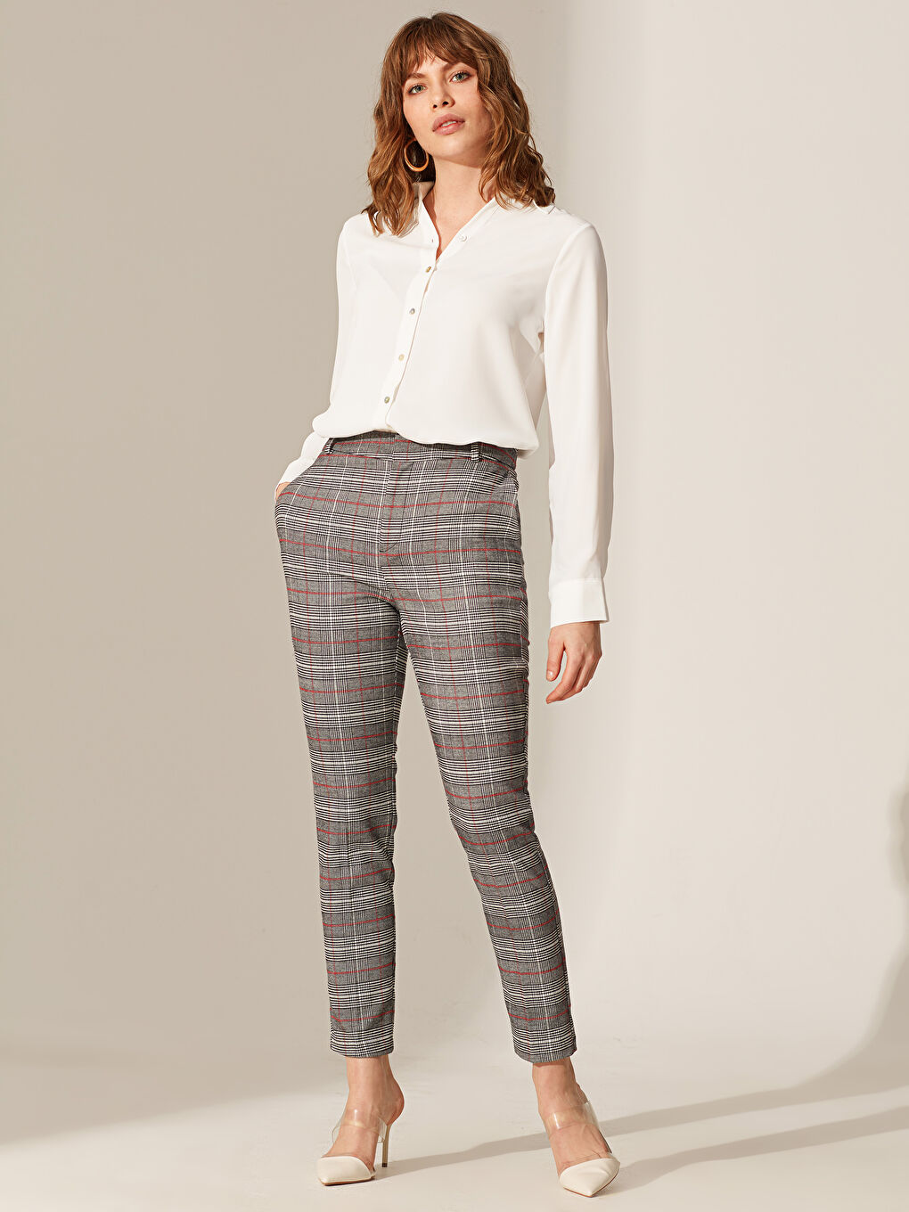 Siyah Dar Fit Kadın Pantolon