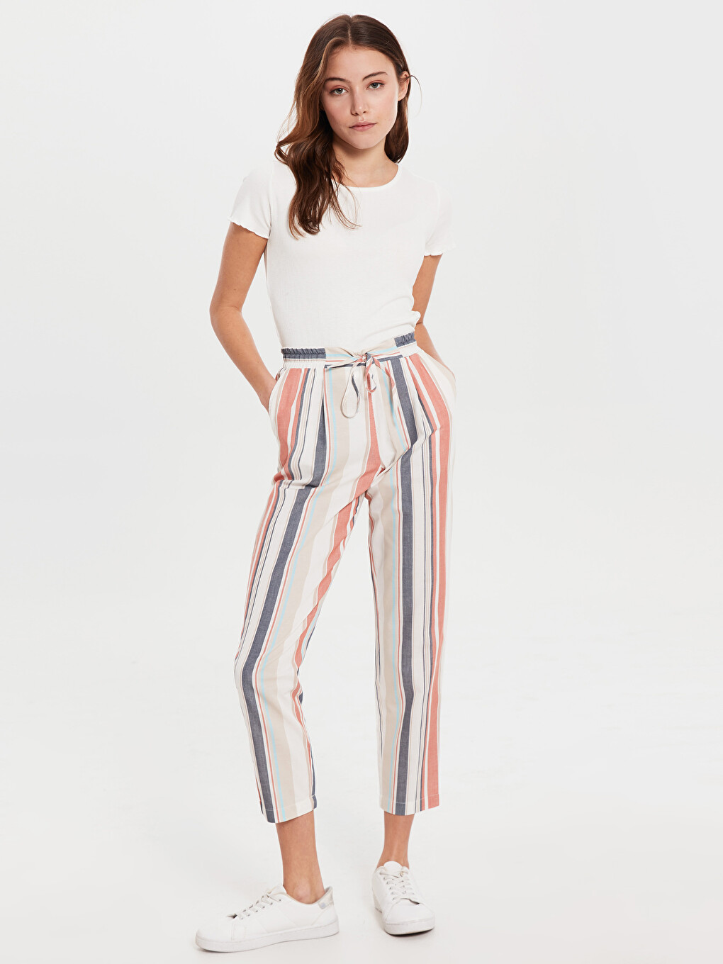 Mom Fit Gabardine Women's Trousers