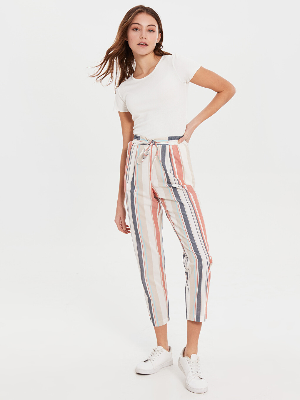 Mom Fit Gabardine Women's Trousers-1